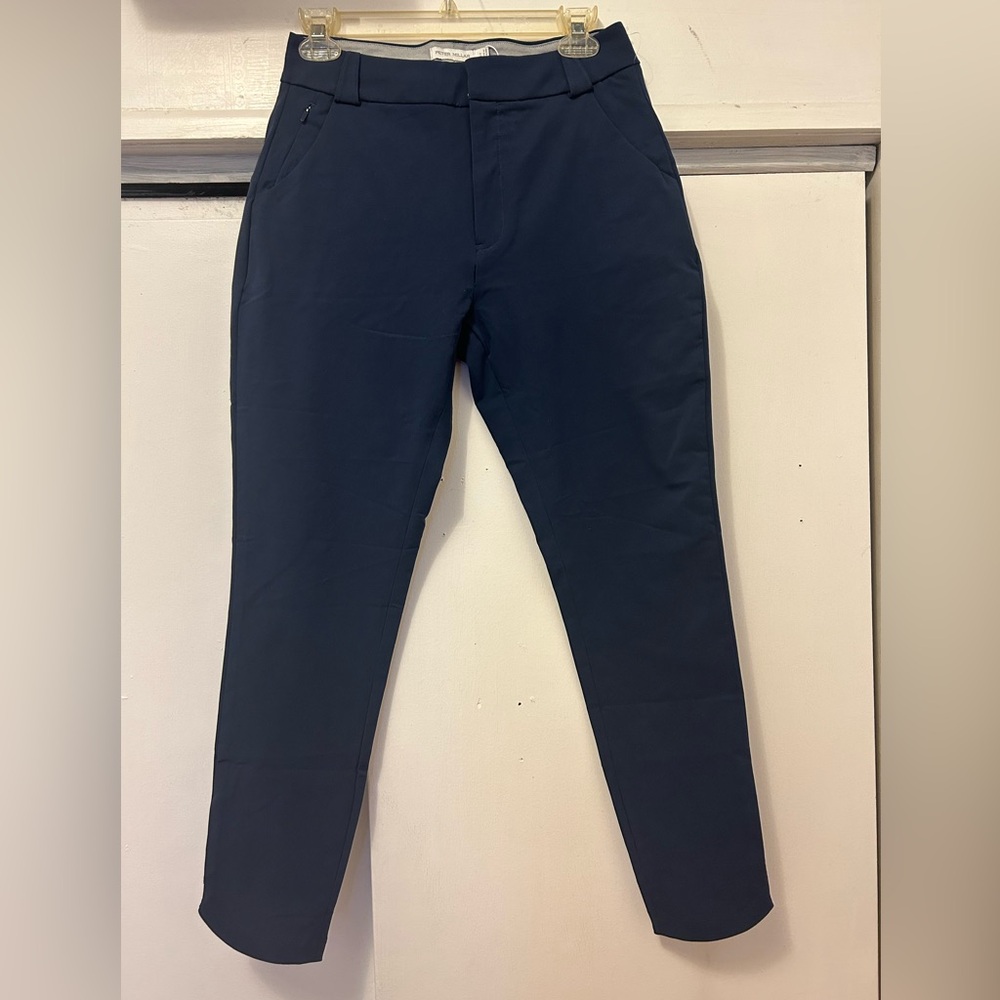 Peter Millar Surge Performance Ankle Pants Women's Size 2 Navy Golf Stretch